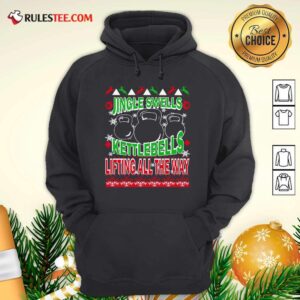 Alternative view of Good Jingle Swells Kettlebells Lifting All The Way Ugly Christmas Shirt