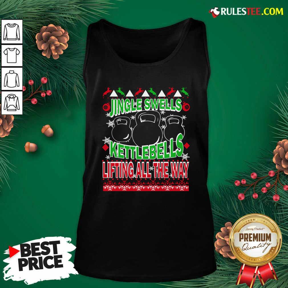 Good Jingle Swells Kettlebells Lifting All The Way Ugly Christmas Shirt - Image 4