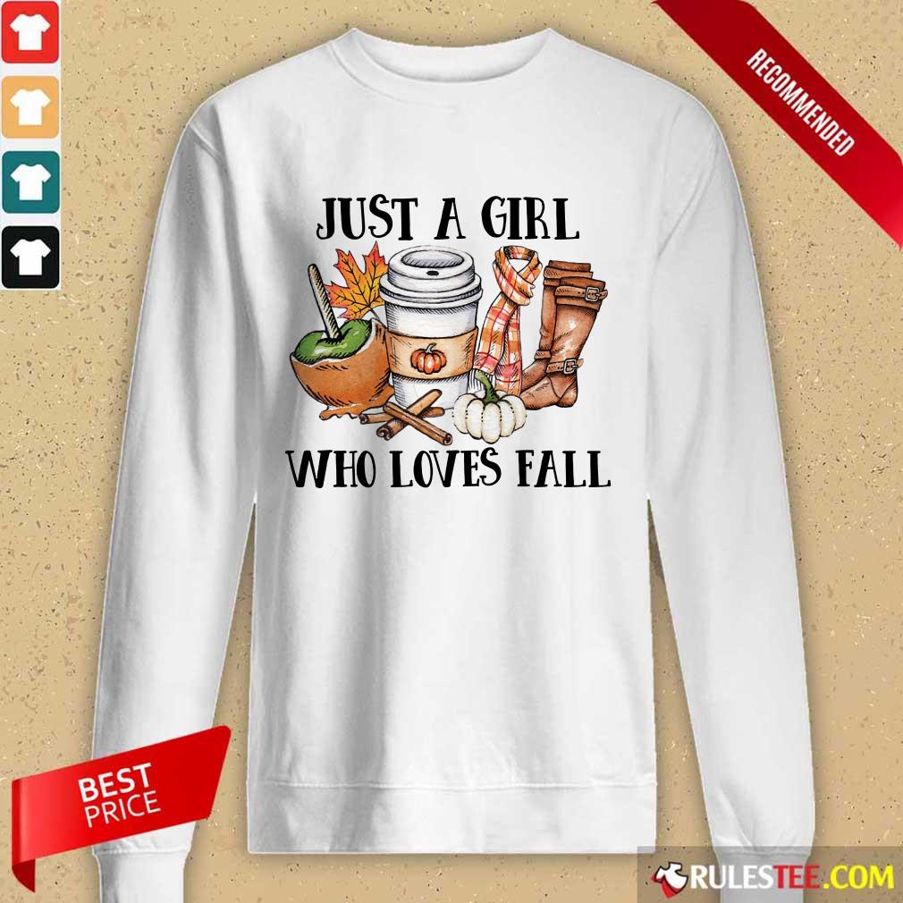 Good Just A Girl Worker Who Loves Fall Shirt - Image 2