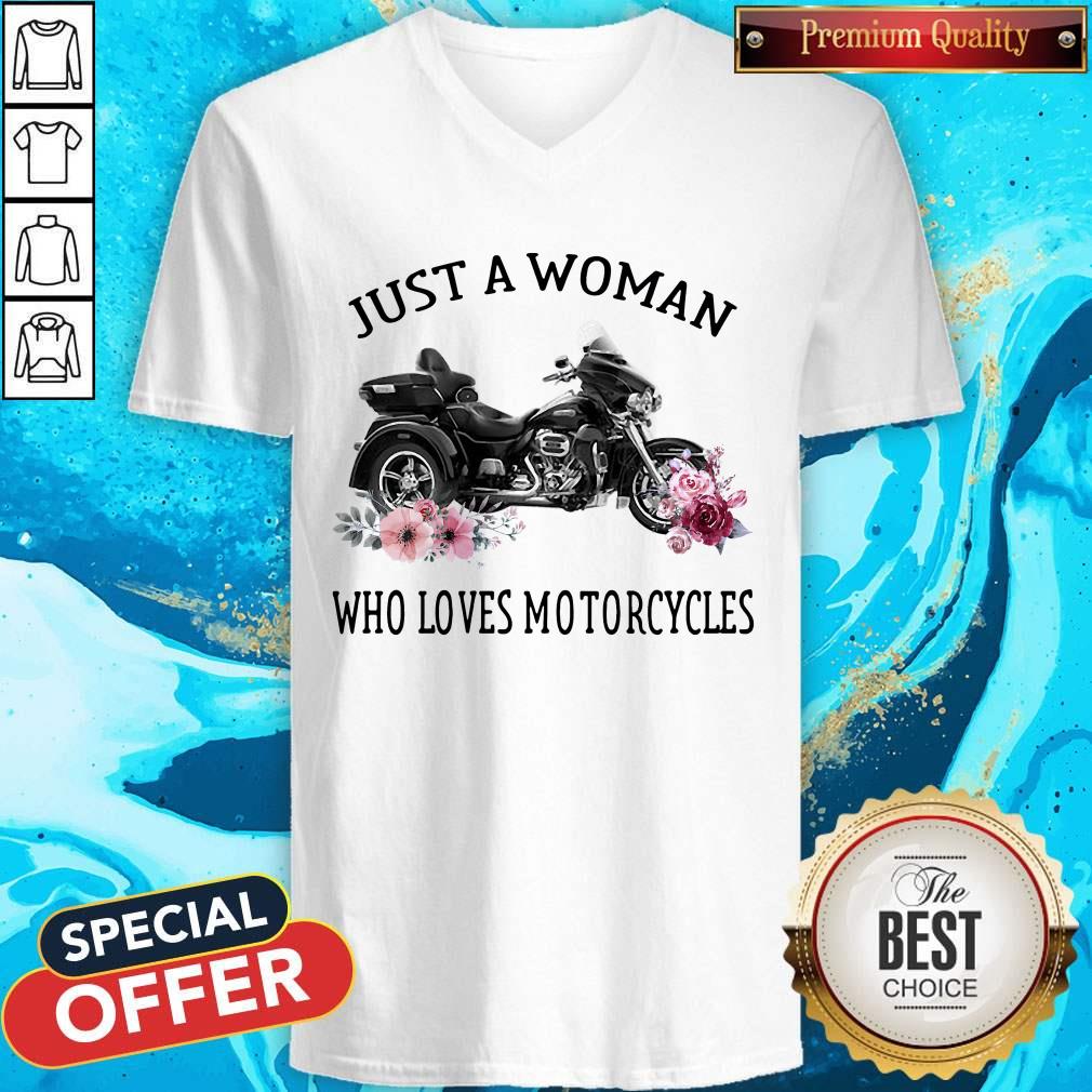 Good Just A Woman Who Loves Motorcycles Shirt - Image 2