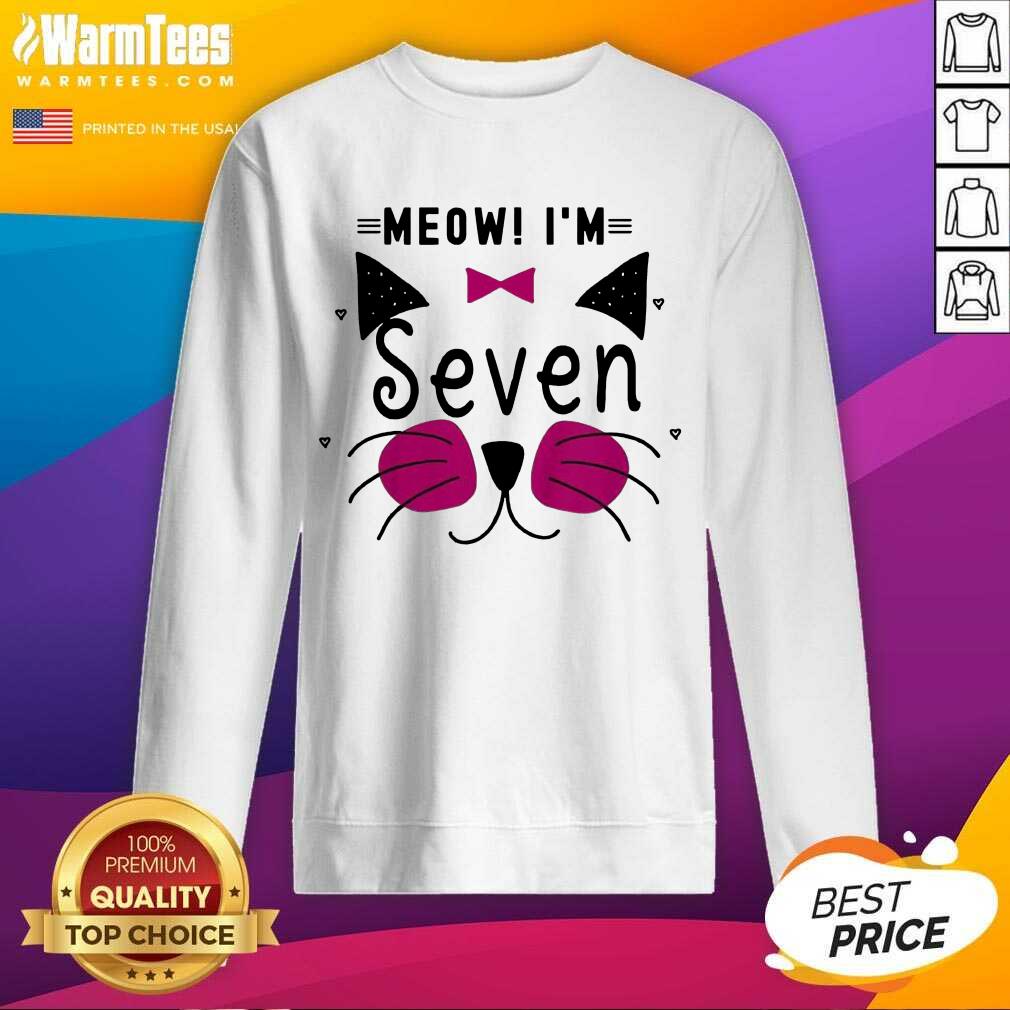 Good Kids 7th Kitty Girl Cat Meow Great Shirt - Image 3
