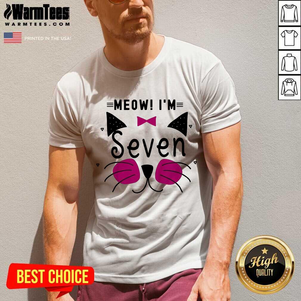 Good Kids 7th Kitty Girl Cat Meow Great Shirt - Image 5