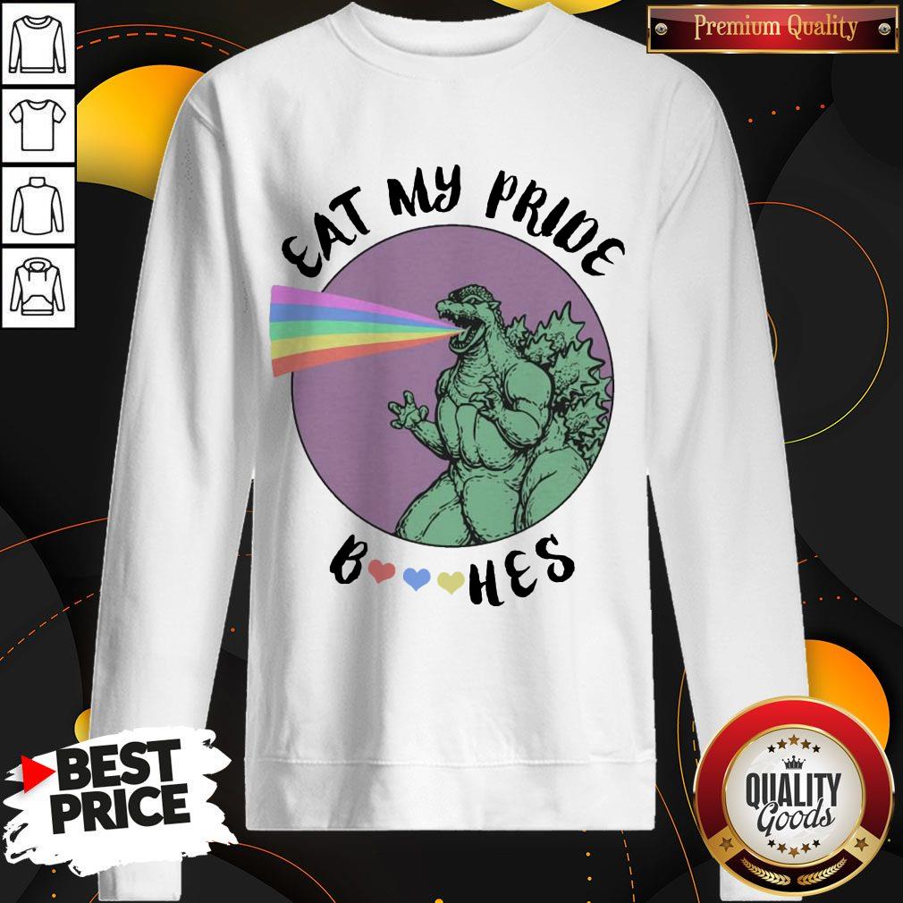 Good LGBT Eat My Pride GodZilla Shirt - Image 4