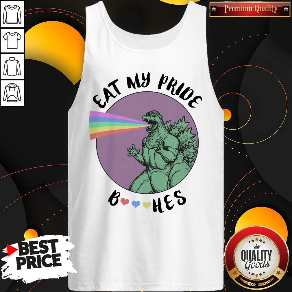 Good LGBT Eat My Pride GodZilla Shirt - Image 3