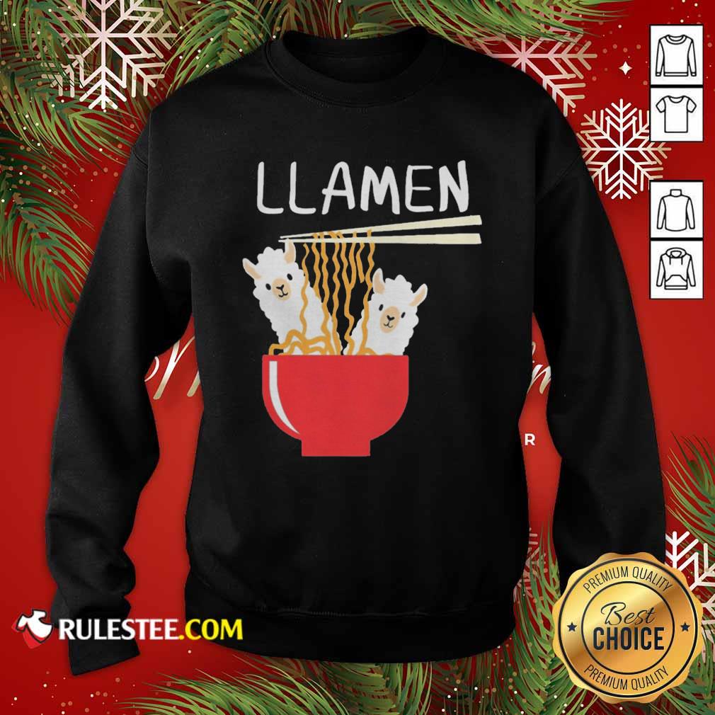 Good Llama Eat Llamen Shirt - Image 5