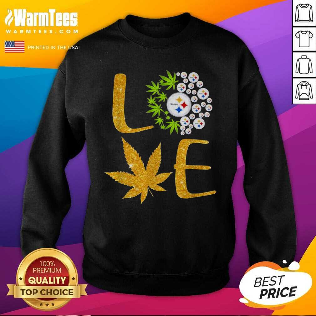 Good Love Steelers Cannabis Football Shirt - Image 3