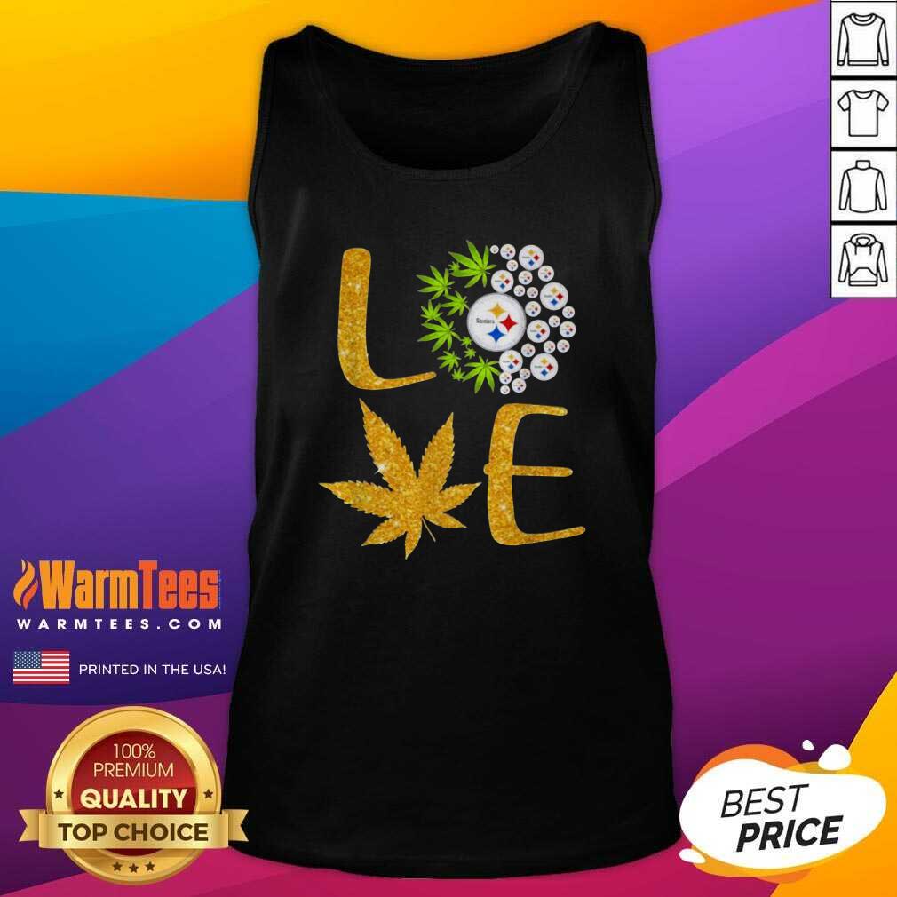 Good Love Steelers Cannabis Football Shirt - Image 4
