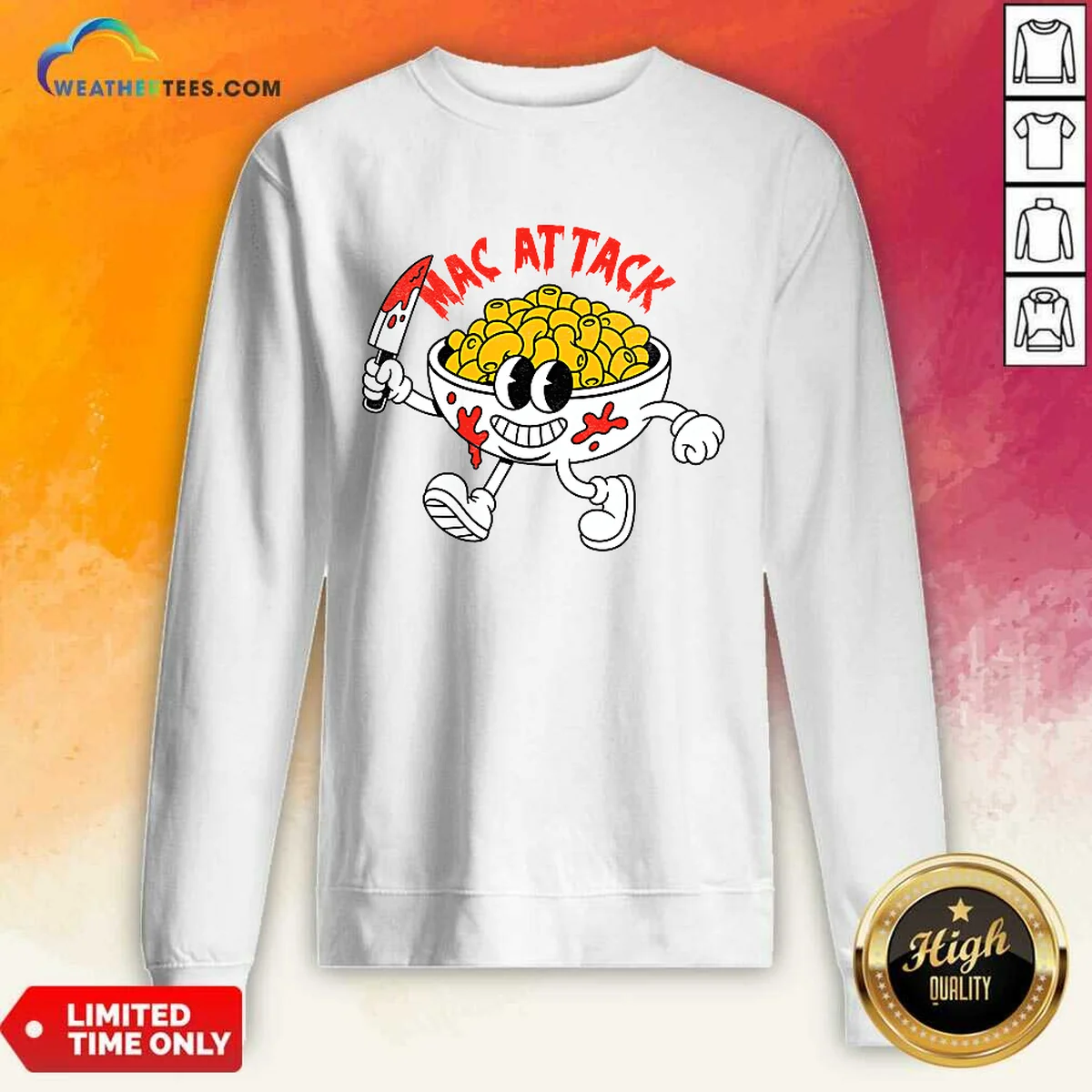 Good Mac Attack And Cheese Funny Food Meme Shirt - Image 3