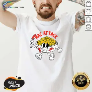 Alternative view of Good Mac Attack And Cheese Funny Food Meme Shirt