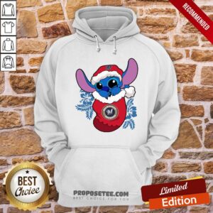 Alternative view of Good Milwaukee Brewers Christmas Stitch In The Sock Funny Disney Mlb Shirt