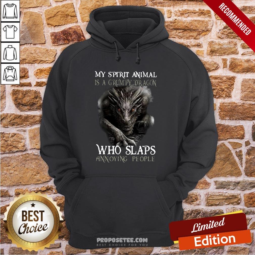 Good My Spirit Animal Is A Grumpy Dragon Who Slaps Annoying People Shirt - Image 5