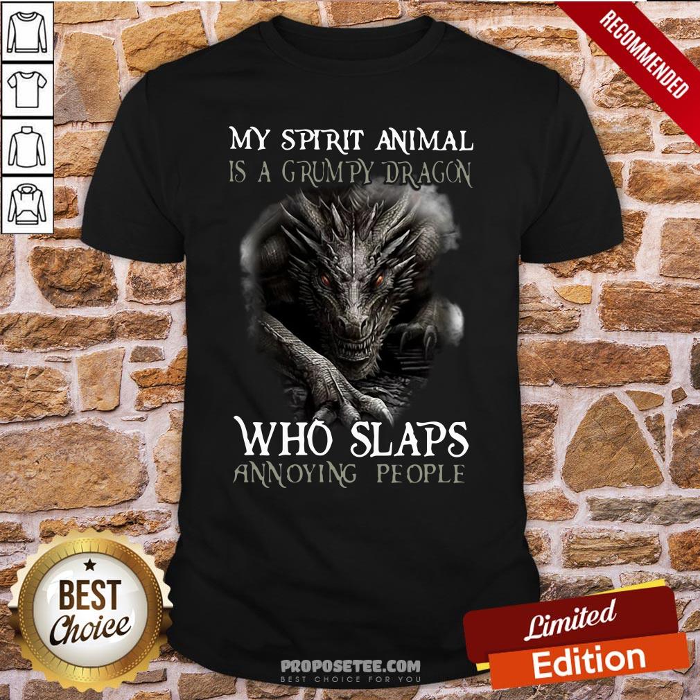 Good My Spirit Animal Is A Grumpy Dragon Who Slaps Annoying People Shirt
