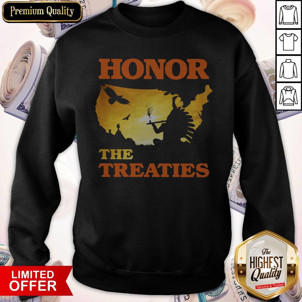 Good Native Honor The Treaties Sunset Shirt - Image 4