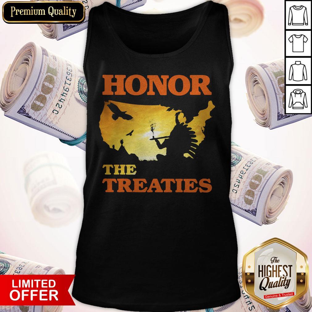 Good Native Honor The Treaties Sunset Shirt - Image 3