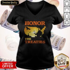 Alternative view of Good Native Honor The Treaties Sunset Shirt