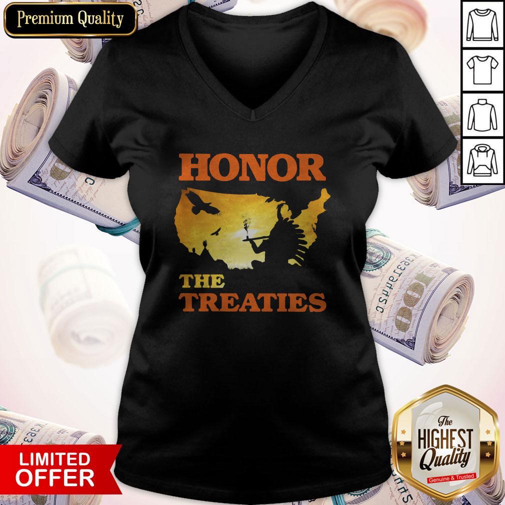 Good Native Honor The Treaties Sunset Shirt - Image 2