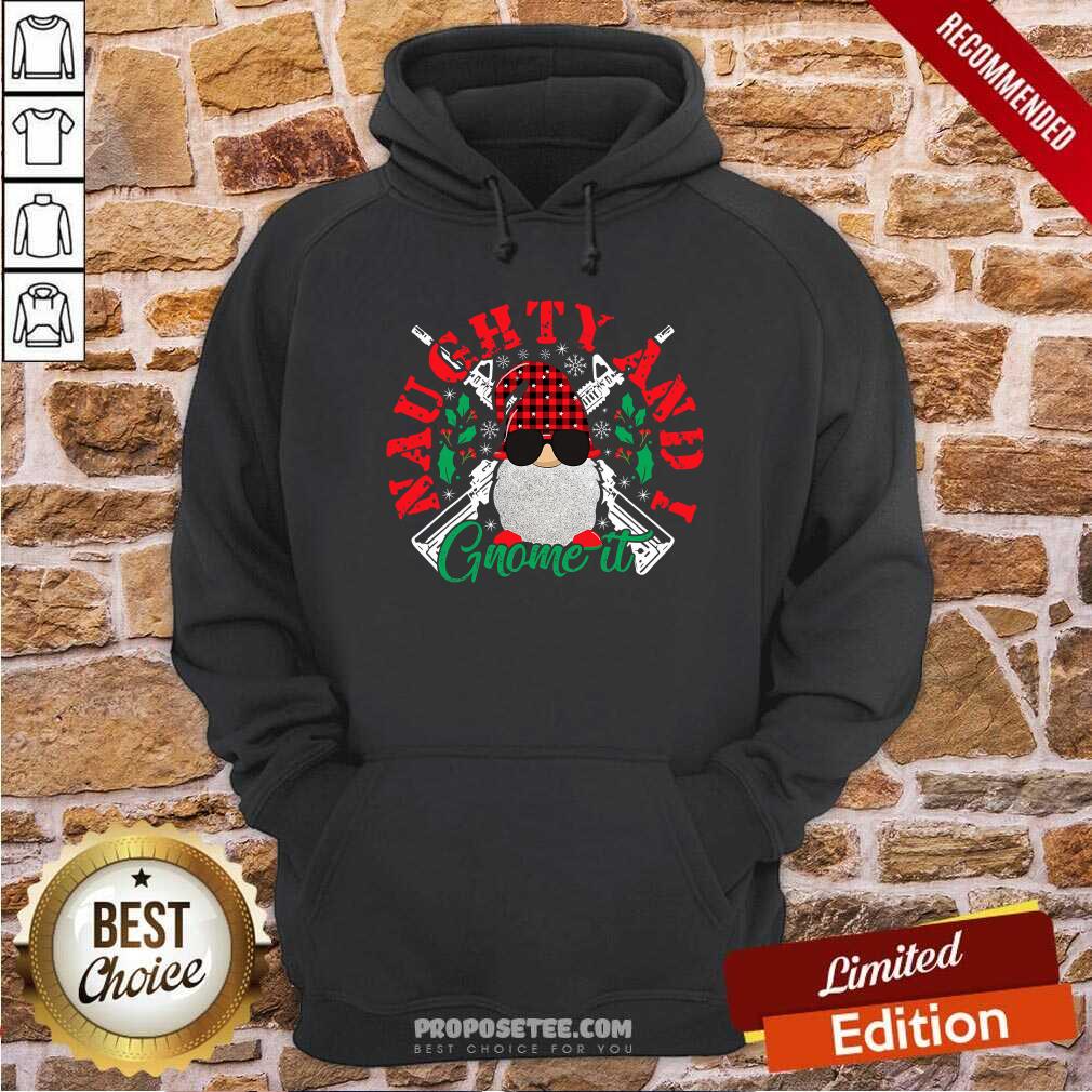 Good Naughty And I Gnome It Merry Christmas Shirt - Image 2