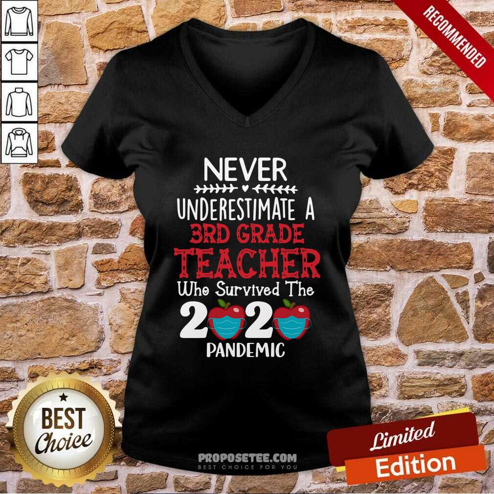 Good Never Underestimate A 3rd Grade Teacher Survived 2020 Pandemic Shirt - Image 3