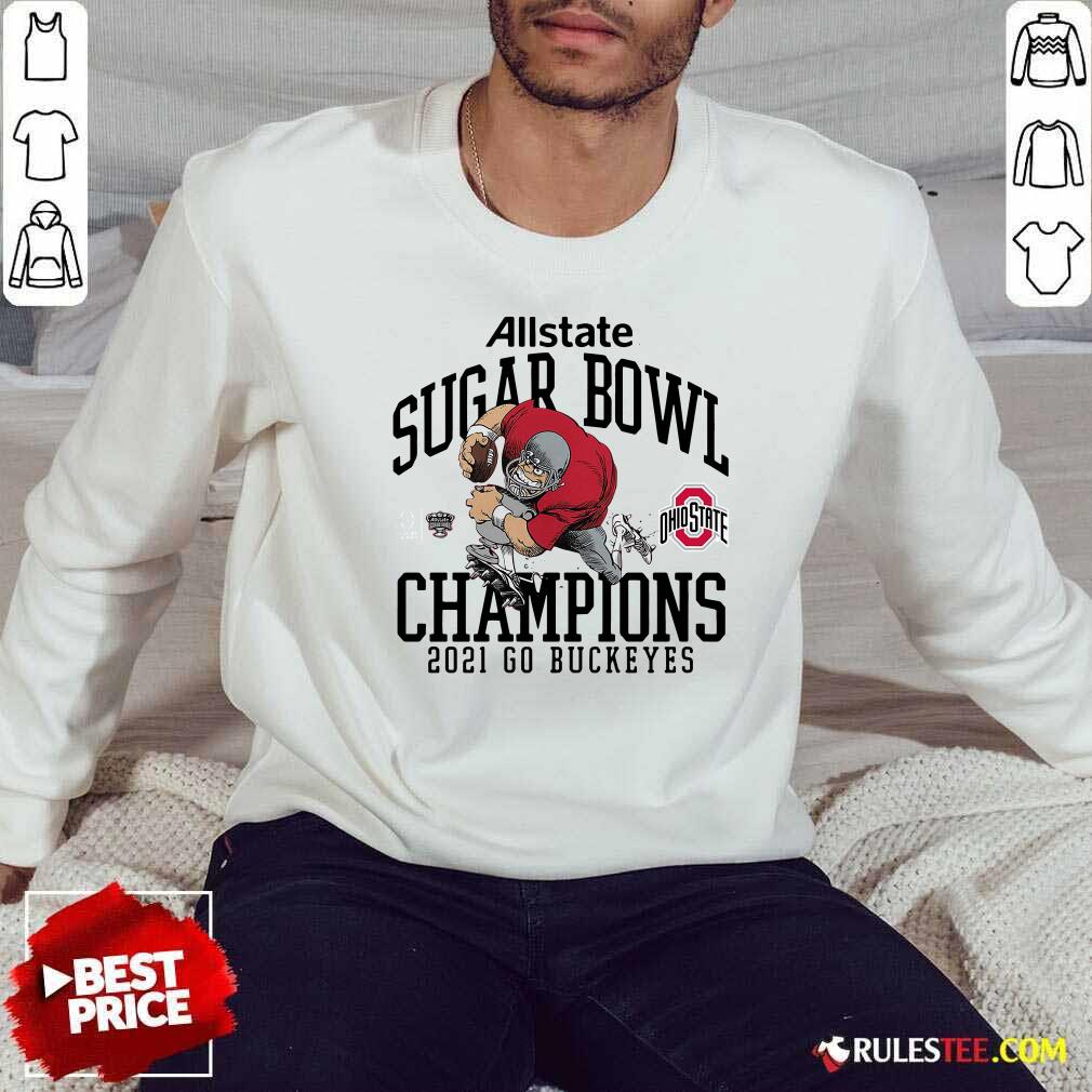 Good Ohio State Buckeyes Allstate Sugar Bowl Champions 2021 Go Buckeyes Shirt - Image 5