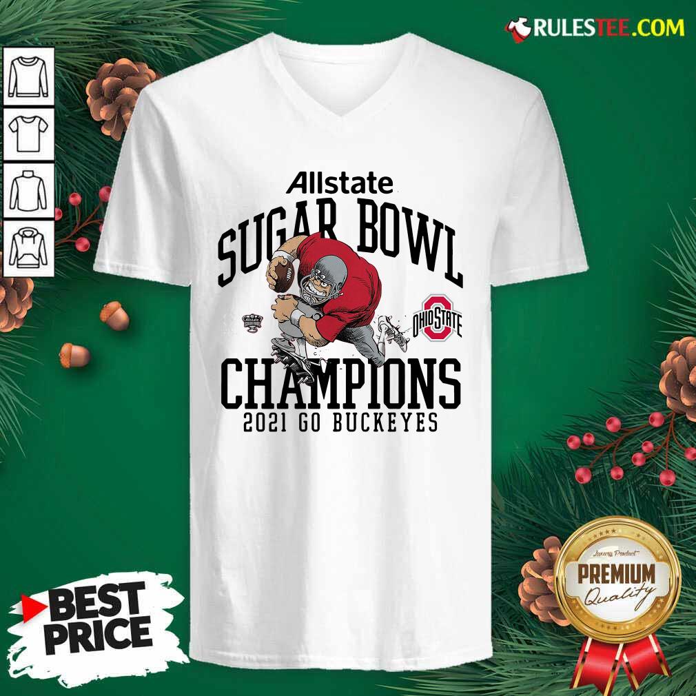 Good Ohio State Buckeyes Allstate Sugar Bowl Champions 2021 Go Buckeyes Shirt - Image 3