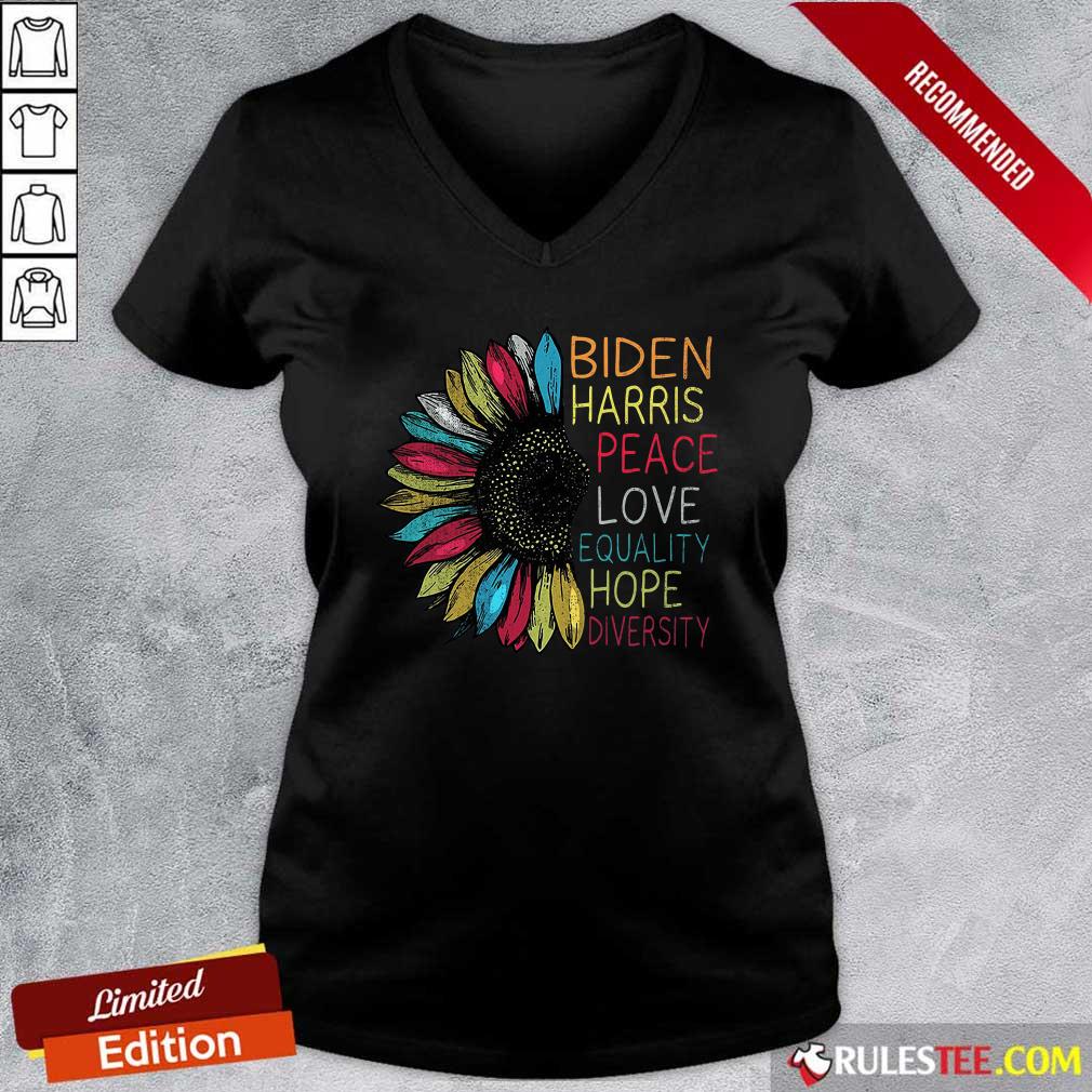 Good Peace Love Equality Hope Diversity Biden Harris 2020-2024 Shirt - Image 4