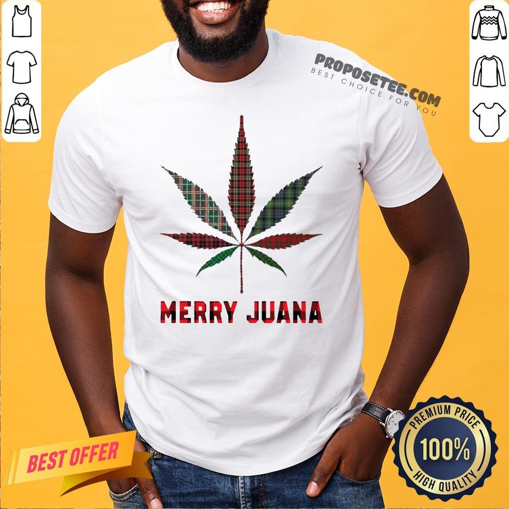 Good Plaid Cannabis Merry Juana Shirt