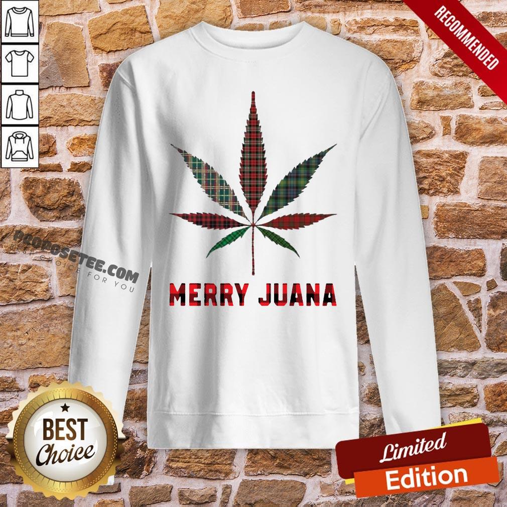 Good Plaid Cannabis Merry Juana Shirt - Image 4