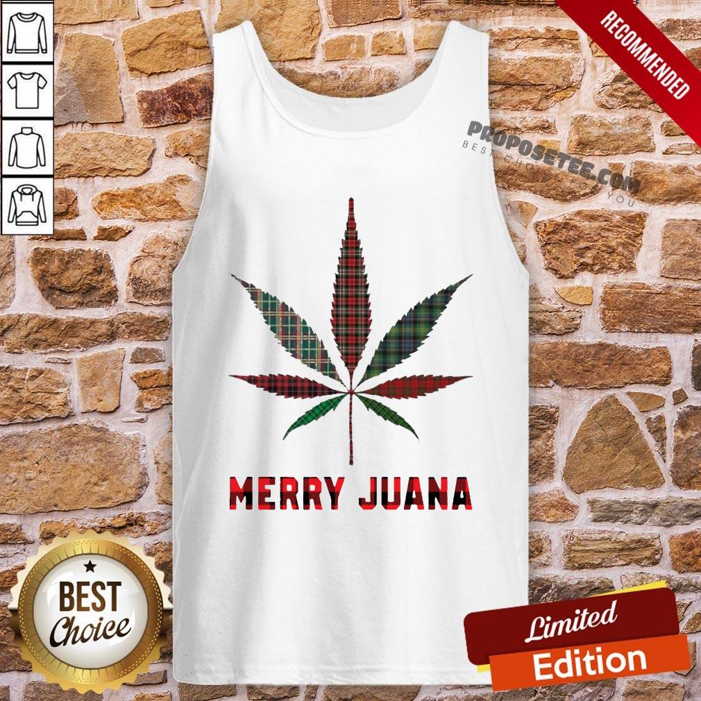 Good Plaid Cannabis Merry Juana Shirt - Image 3