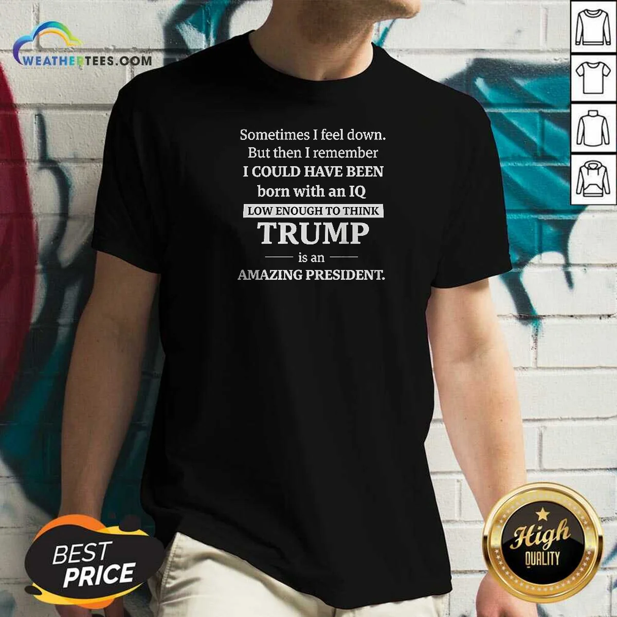Good Political Satire Trump Is An Amazing President Shirt - Image 2