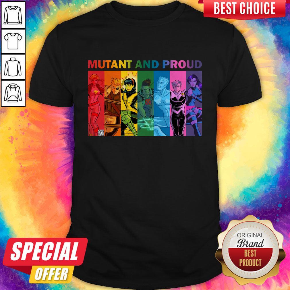 Good Quality LGBT Mutant And Proud Pin On Xmen Shirt