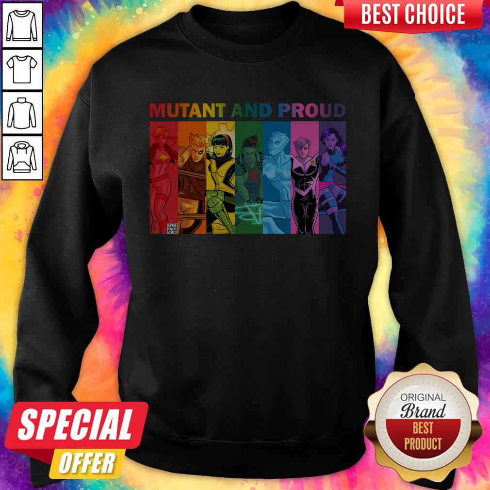 Good Quality LGBT Mutant And Proud Pin On Xmen Shirt - Image 4