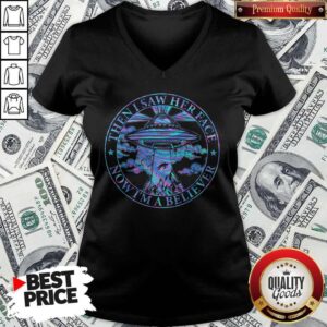 Alternative view of Good Quality Then I Saw Her Face Now Im A Believer Space Aircraft Shirt