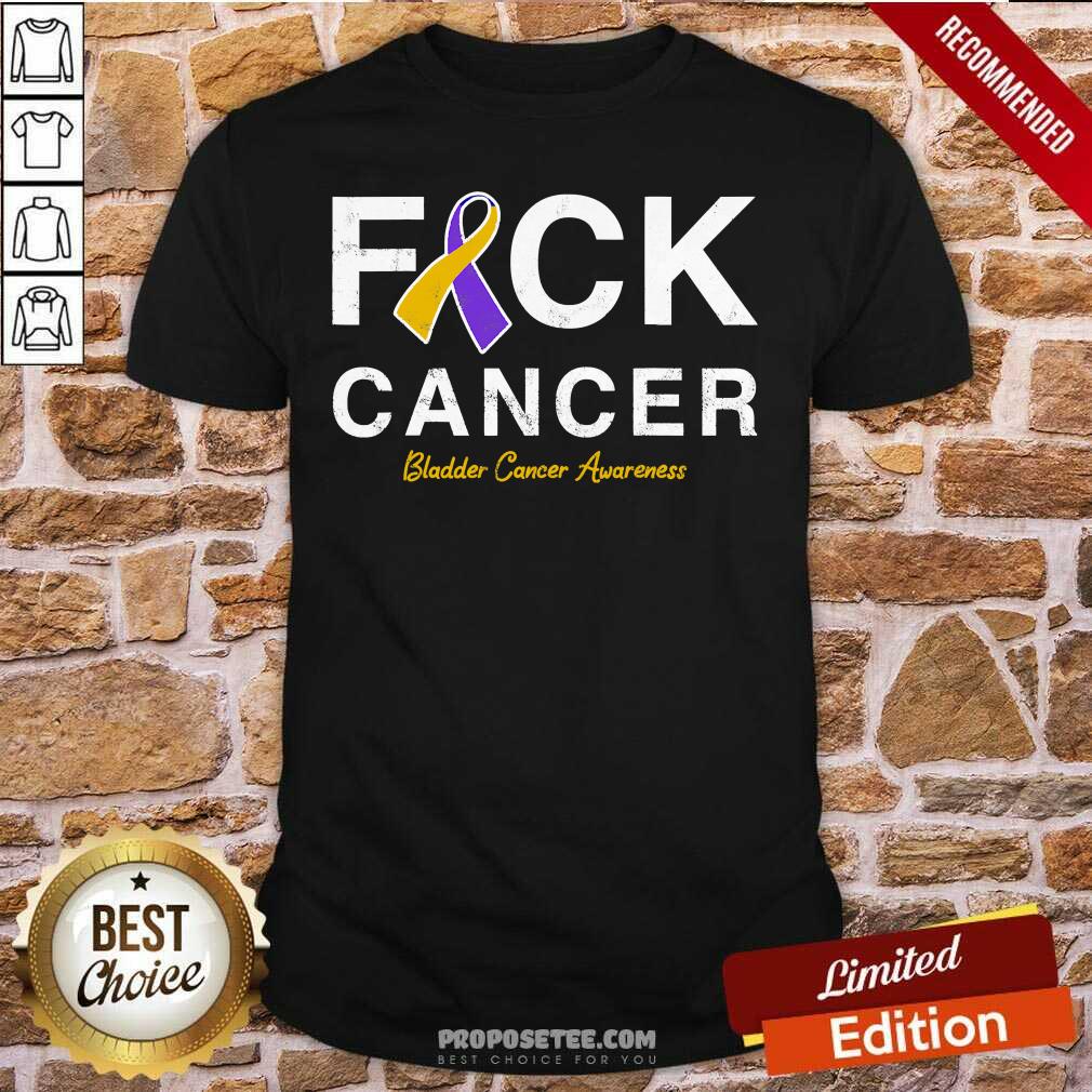 Good Raise Support Bladder Ribbon Cancer Awareness Pun Shirt