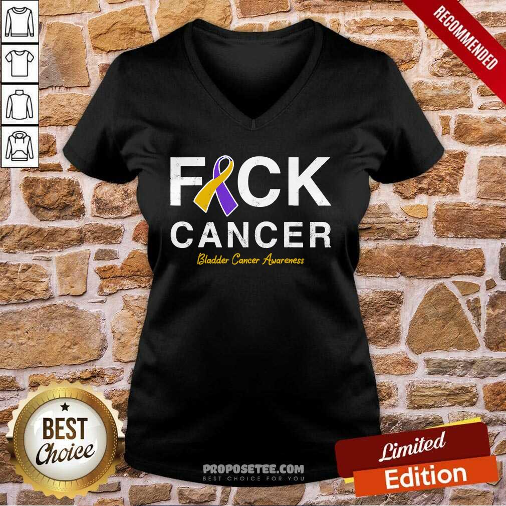 Good Raise Support Bladder Ribbon Cancer Awareness Pun Shirt - Image 4