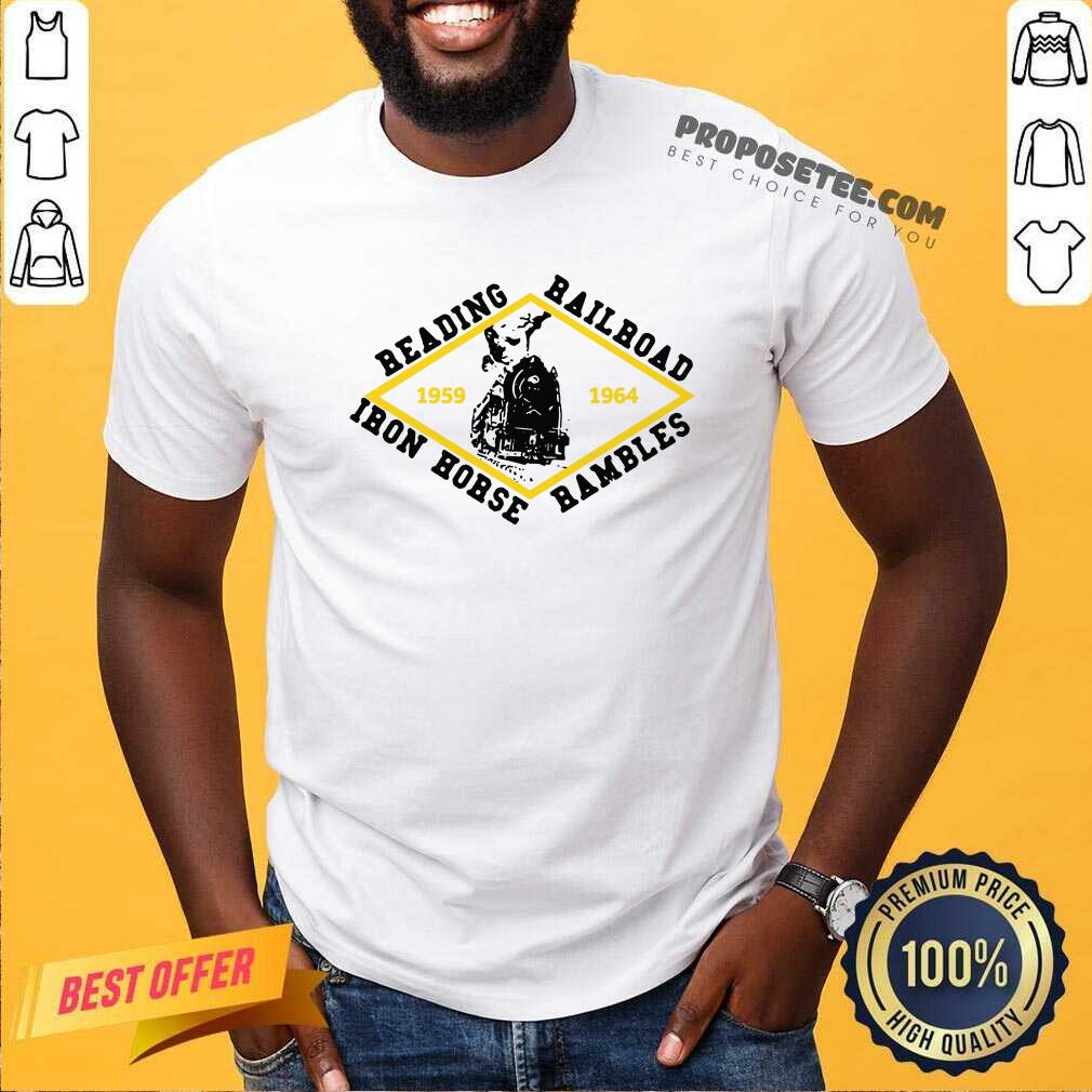 Good Reading Railroad Iron Horse Rambles 1959 1964 Logo Shirt