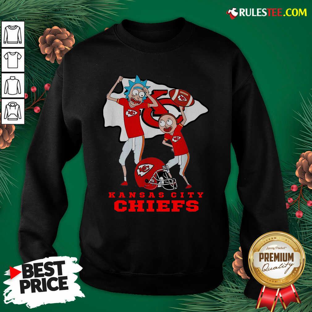 Good Rick And Morty Kansas City Chiefs Shirt - Image 5