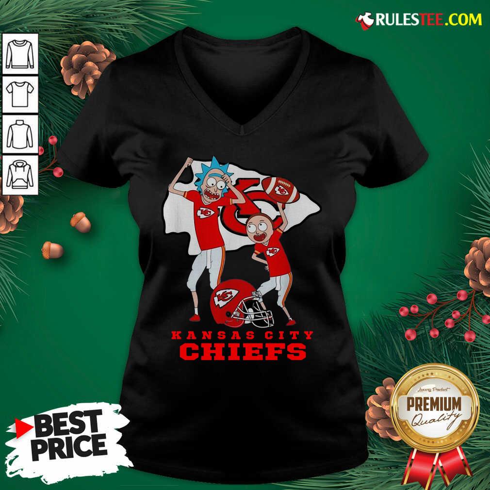 Good Rick And Morty Kansas City Chiefs Shirt - Image 3