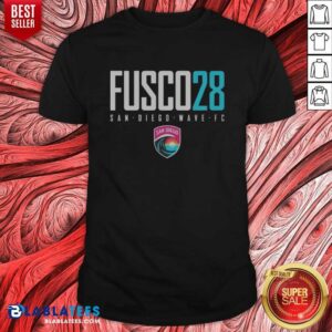 Good San Diego Wave FC Fusco 28 Text Logo San Diego Wave FC NWSL Shirt