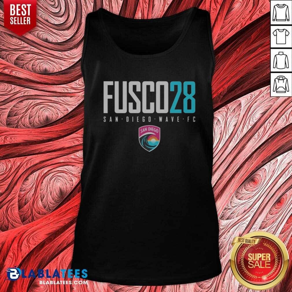 Good San Diego Wave FC Fusco 28 Text Logo San Diego Wave FC NWSL Shirt - Image 4