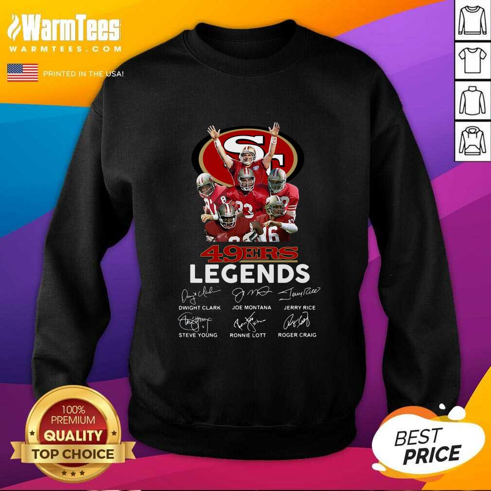 Good San Francisco 49ers Legends Signatures Shirt - Image 3