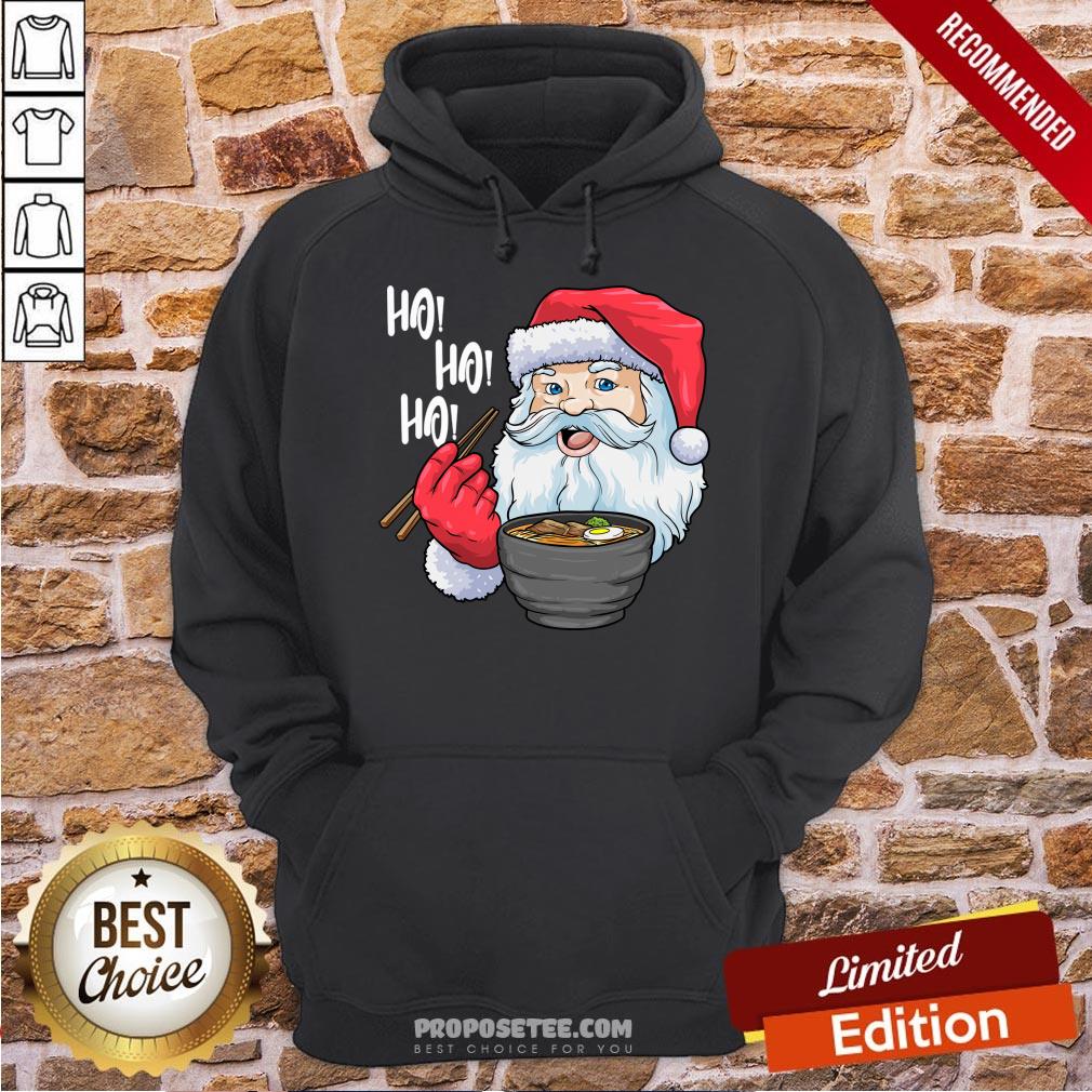 Good Santa Ramen Noodles Shirt Christmas Japanese Noodles Shirt - Image 2