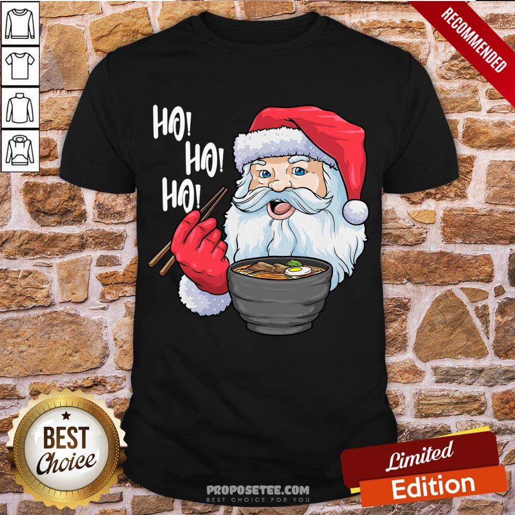 Good Santa Ramen Noodles Shirt Christmas Japanese Noodles Shirt