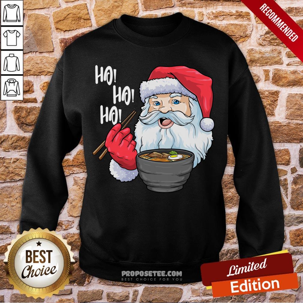 Good Santa Ramen Noodles Shirt Christmas Japanese Noodles Shirt - Image 5