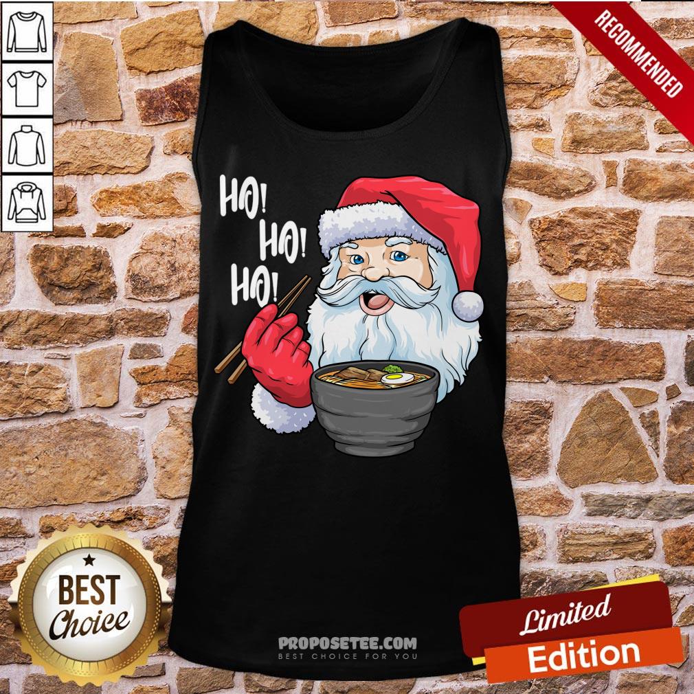 Good Santa Ramen Noodles Shirt Christmas Japanese Noodles Shirt - Image 4