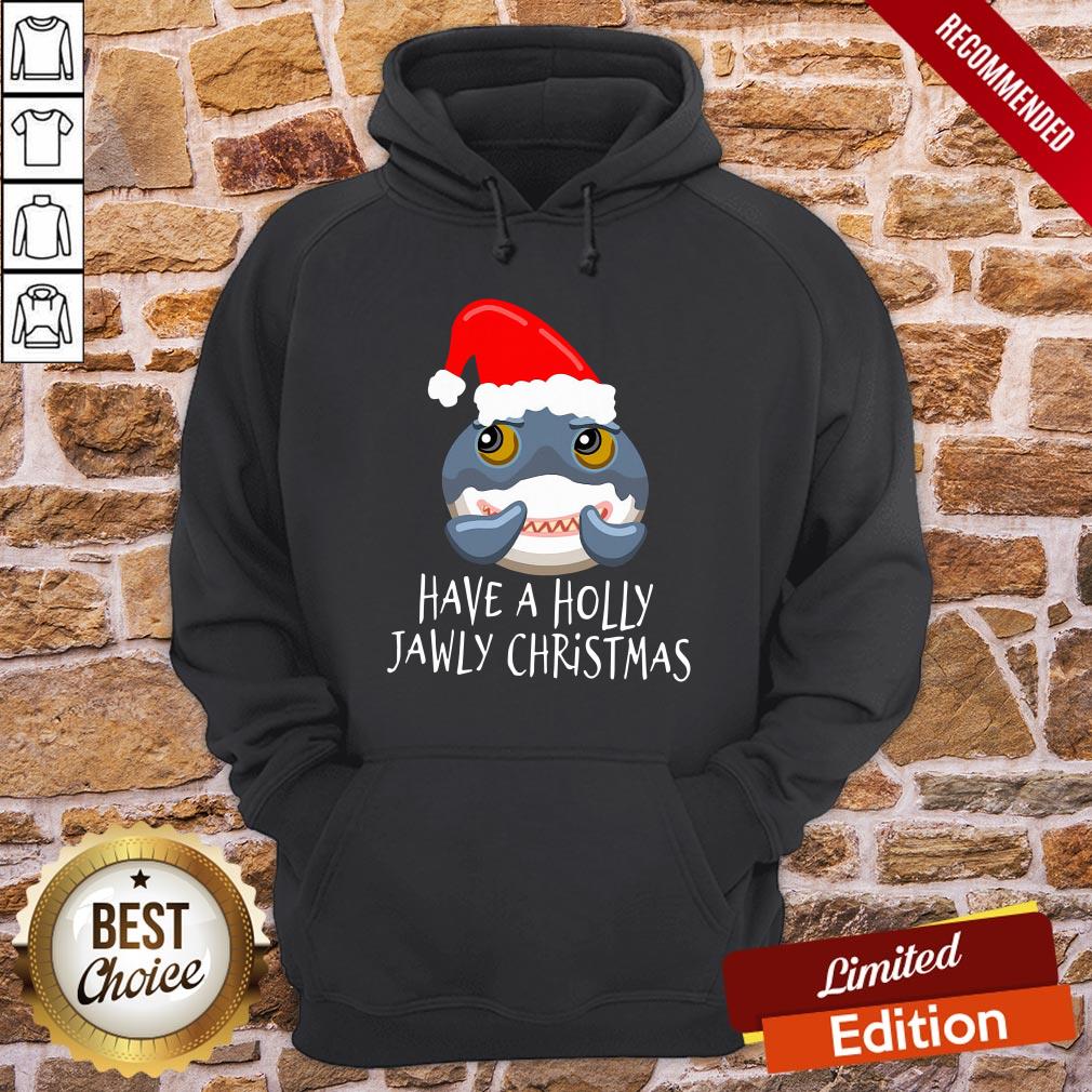 Good Santa Shark Have A Holly Jawly Christmas Shirt - Image 5
