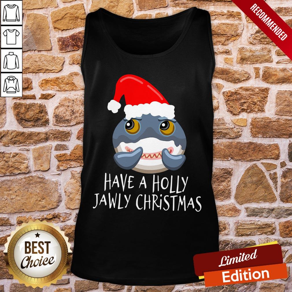 Good Santa Shark Have A Holly Jawly Christmas Shirt - Image 3