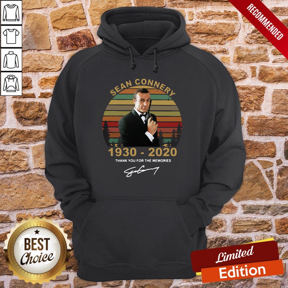 Good Sean Connery 1930 2020 Thank You For The Memories Signature Vintage Shirt - Image 5