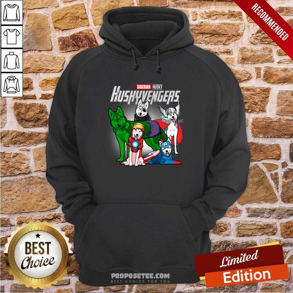 Good Siberian Husky Marvel Avengers Huskyvengers Shirt - Image 5
