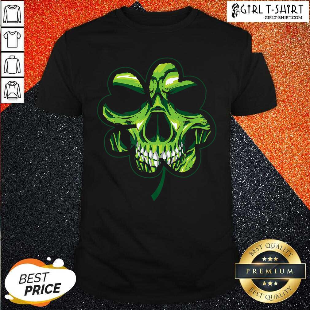 Good Skull Shamrock St Patricks Day Shirt