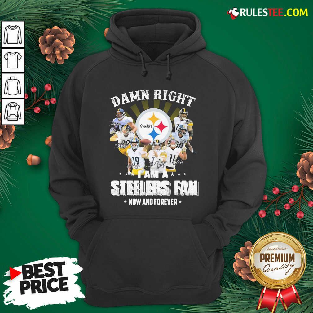 Good So Damn Right I Am A Pittsburgh Steelers Fan Now And Forever Signature Shirt - Image 3